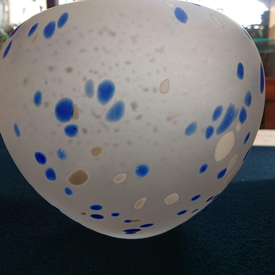 無形文化財　人間国宝　藤田喬平作　題名[氷海]ガラス花瓶