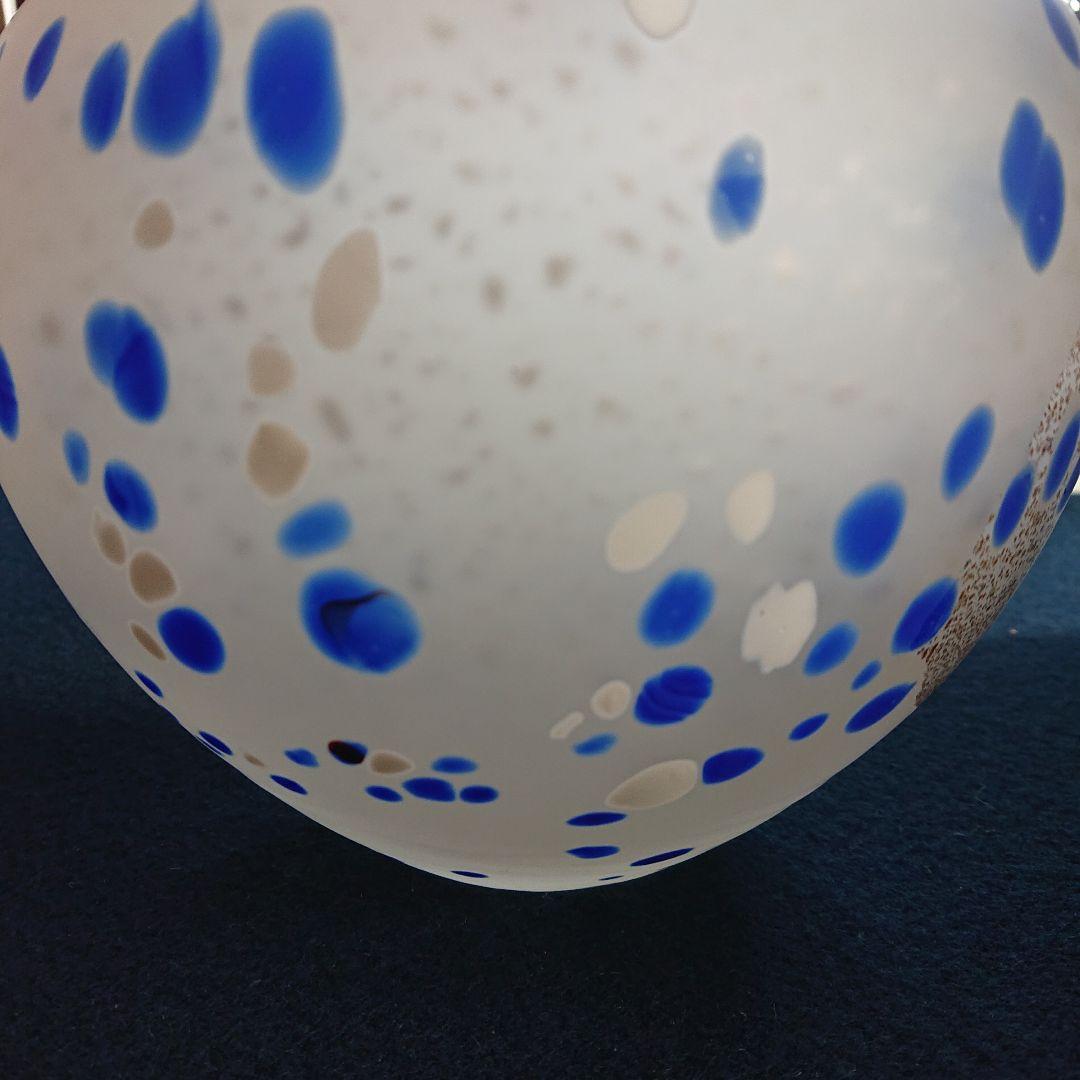 無形文化財　人間国宝　藤田喬平作　題名[氷海]ガラス花瓶