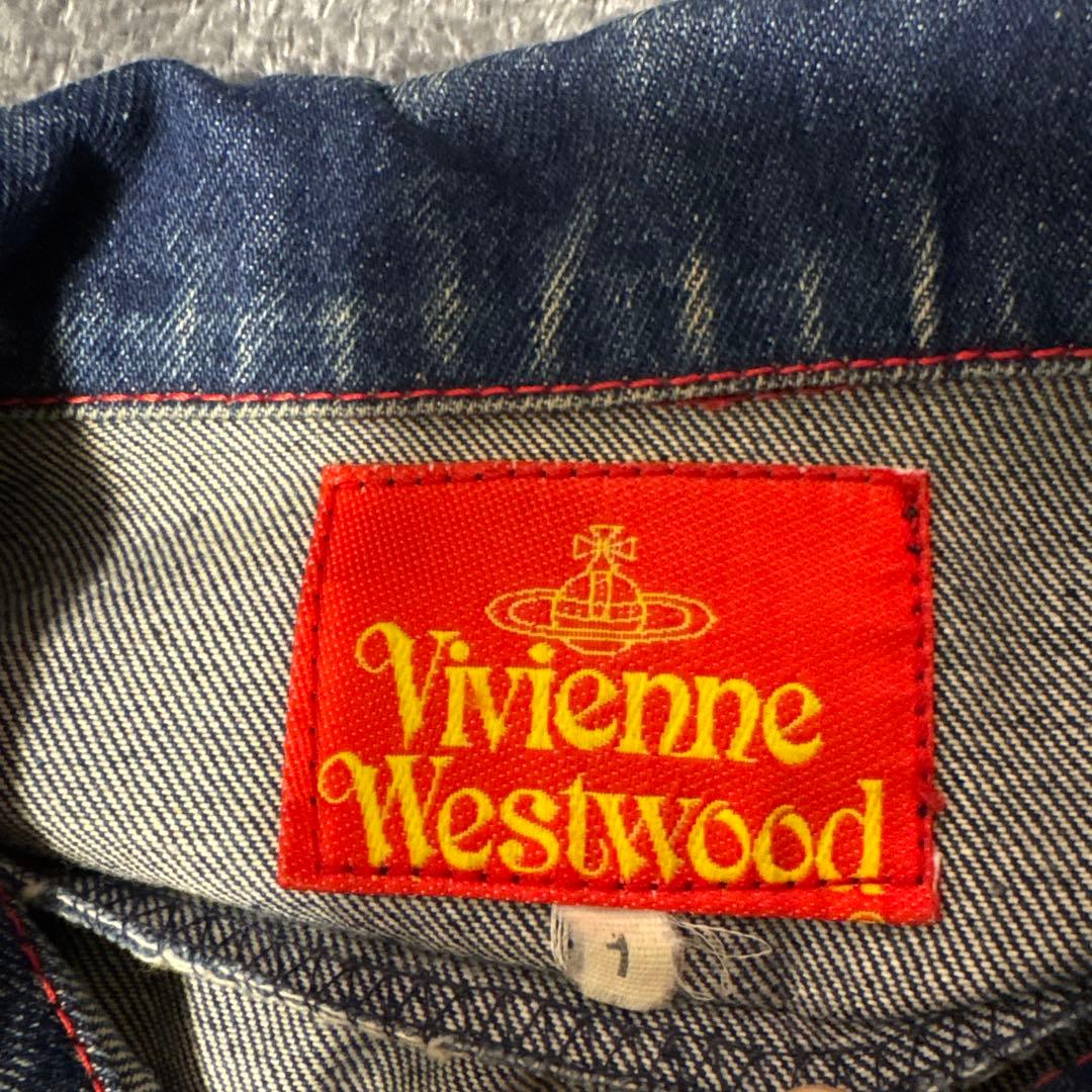 デニム クロップドジャケット vivienne ヴィンテージ