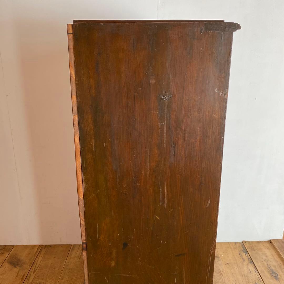 アンティーク ガラス戸棚 キャビネット 水屋箪笥 食器棚 本棚 y135