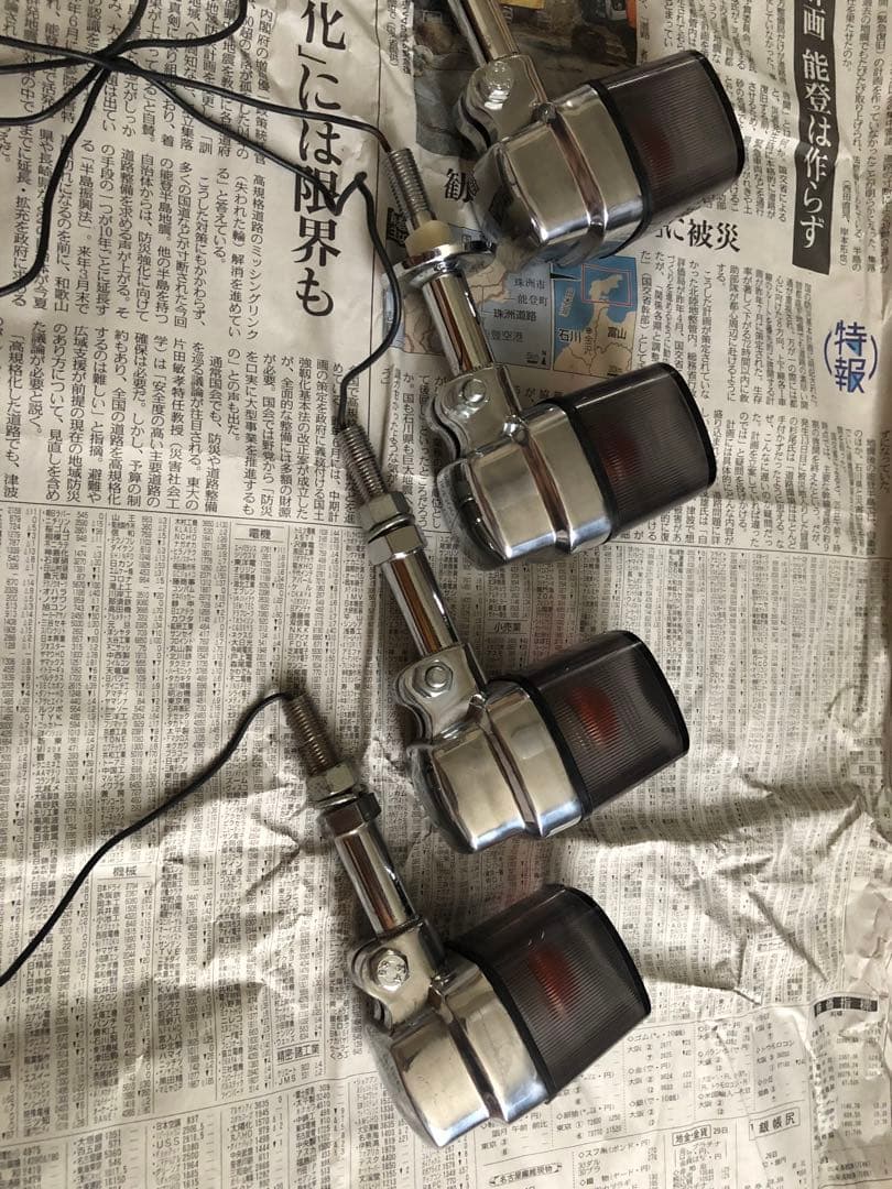 角型ヨーロピアンウィンカー 4個セット スモーク