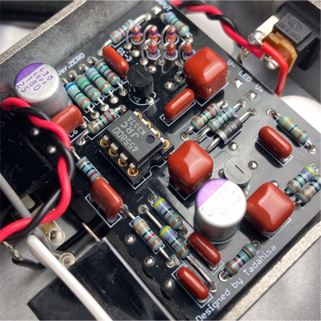 ★RC BOOSTER クローン★ギター用★ハンドメイド★Hi-Fi用部品使用★