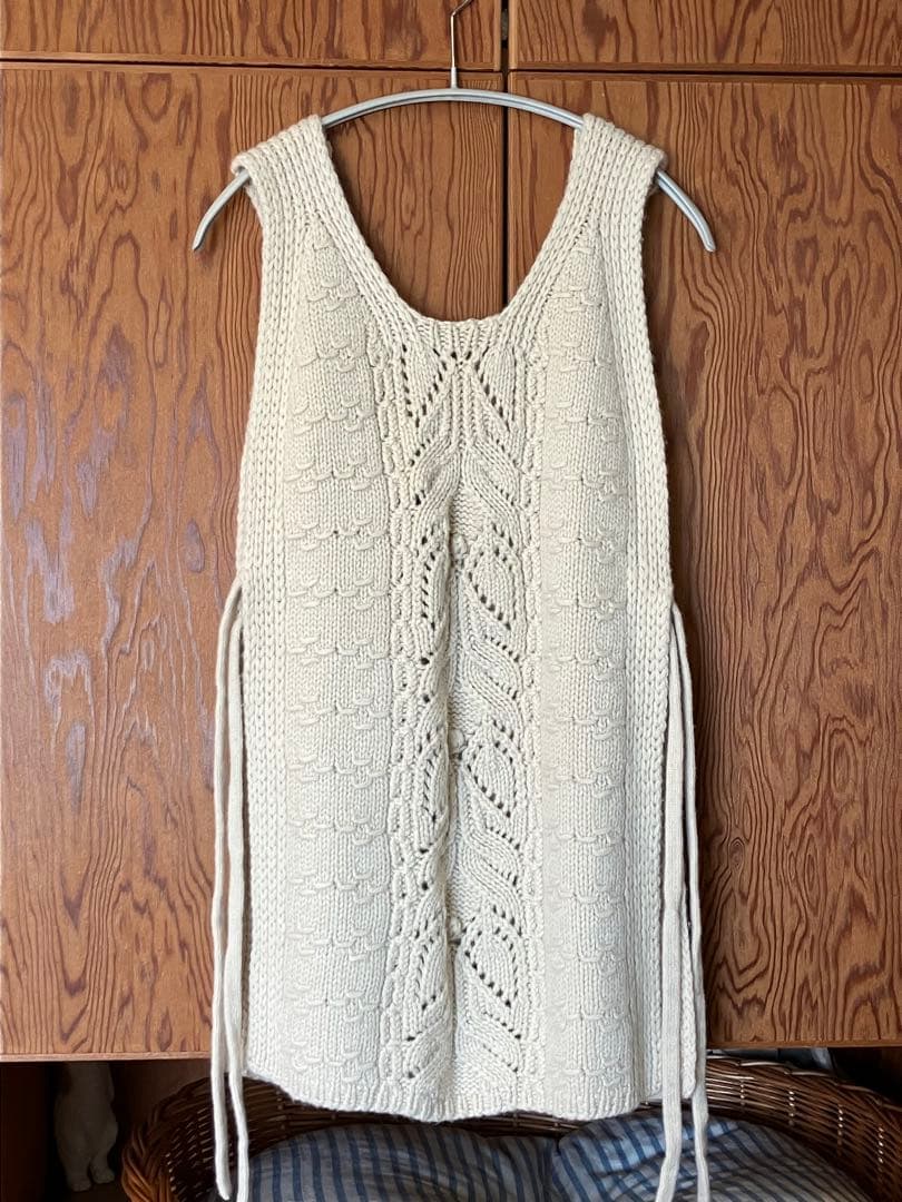 ほっくーTOWAVASE パニエロングベスト　ジレ　カシミア100%