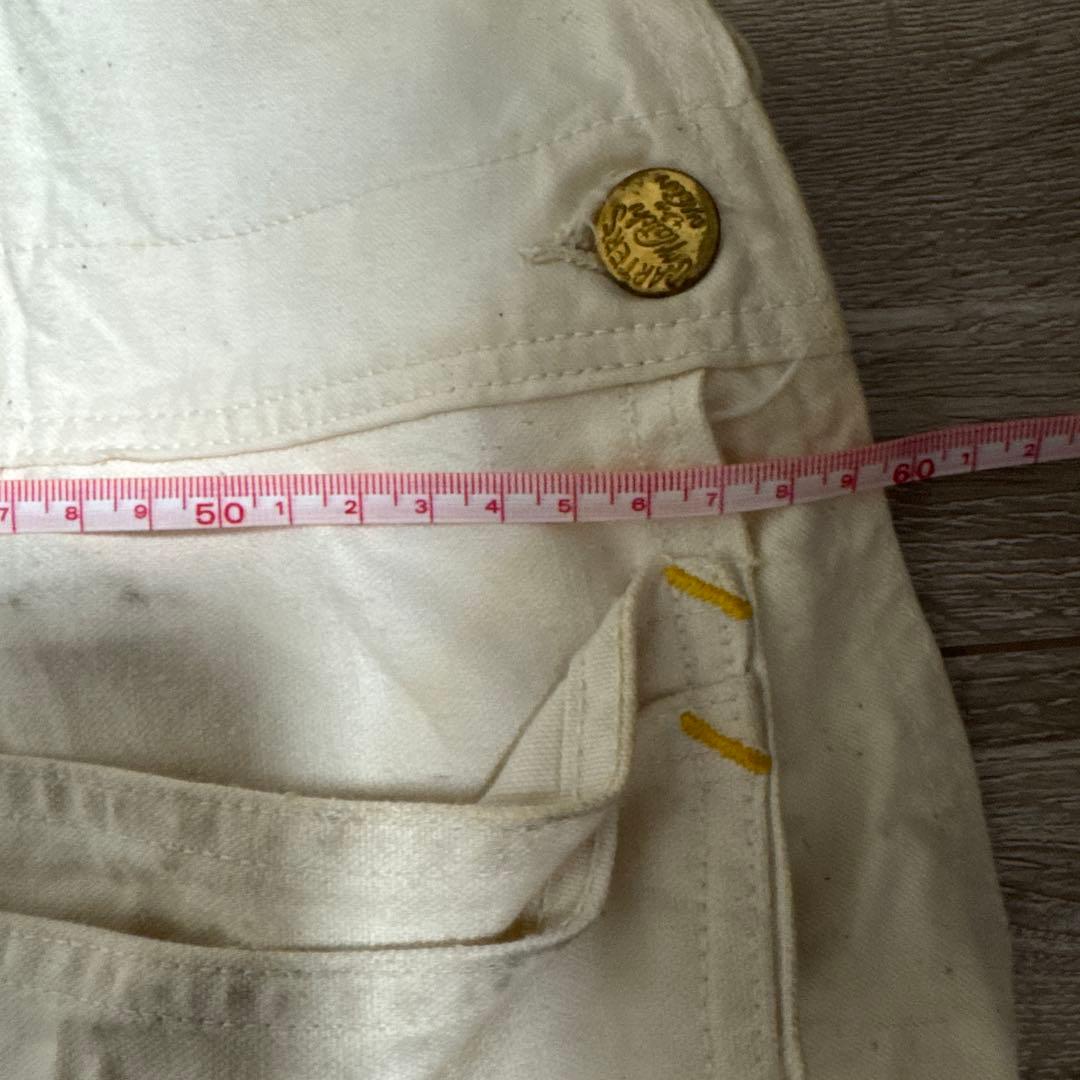 カーターズ　Carters オーバーオール　エプロン　ダブルニー　キナリ　生成