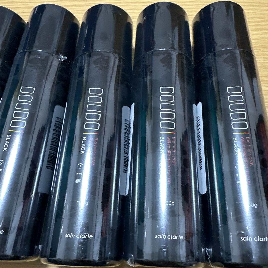 値下げ！！DOUDOU ボリュームヘアスプレー ブラック 100g 8本セット