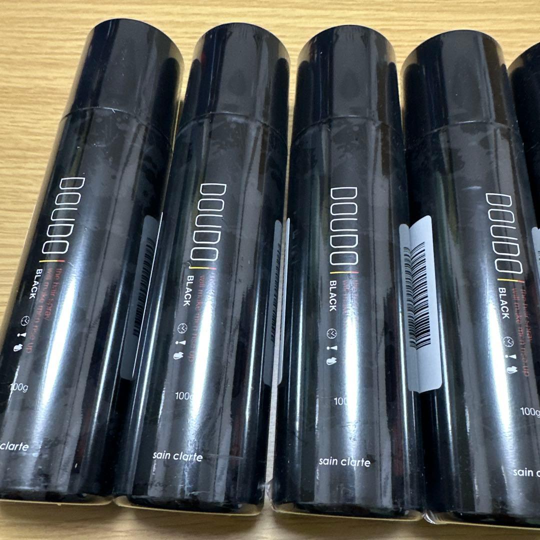 値下げ！！DOUDOU ボリュームヘアスプレー ブラック 100g 8本セット