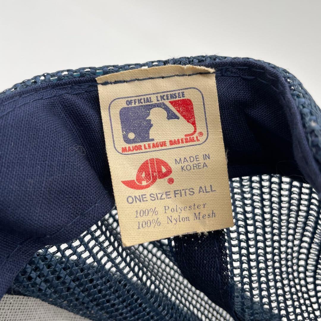 【超希少】80s ヤンキース メッシュキャップ AJD つば裏緑 デッドストック