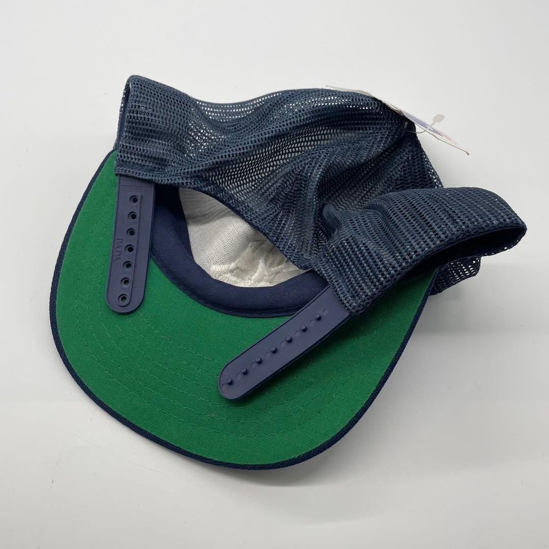 【超希少】80s ヤンキース メッシュキャップ AJD つば裏緑 デッドストック