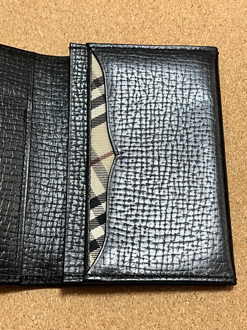 【美品】Burberry バーバリー カードケース 名刺入れ ブラック