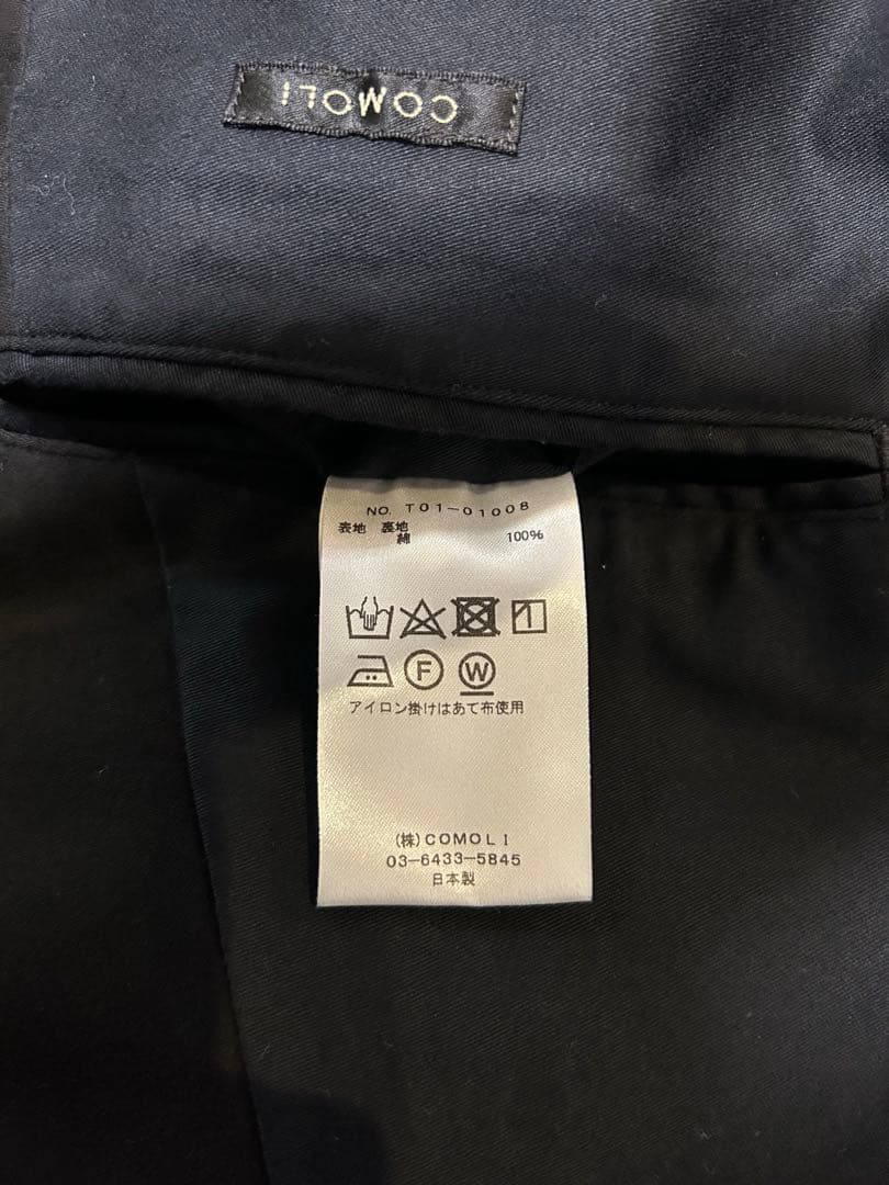 【美品】COMOLI コットンサテンハンティングジャケット サイズ2