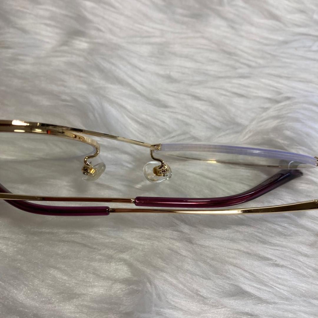 78個性的メガネ眼鏡ハーフリムブルーライトカットめがねサングラスアンダーリム☆