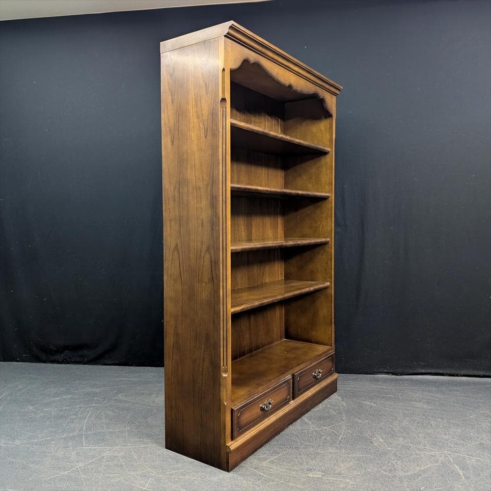 カリモク　コロニアル　本棚　本箱　書棚　ラック　ブックシェルフ　キャビネット　B