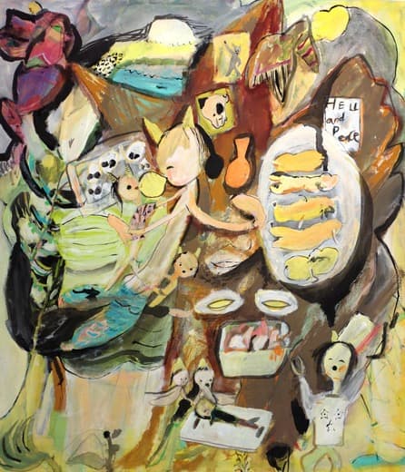 【送料無料】はまぐちさくらこ《人間たべな大きくなれへんで》原画　真作保証