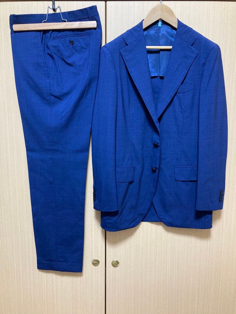 3連休限定】ゼニア AMEZING トゥモローランド スーツ 青