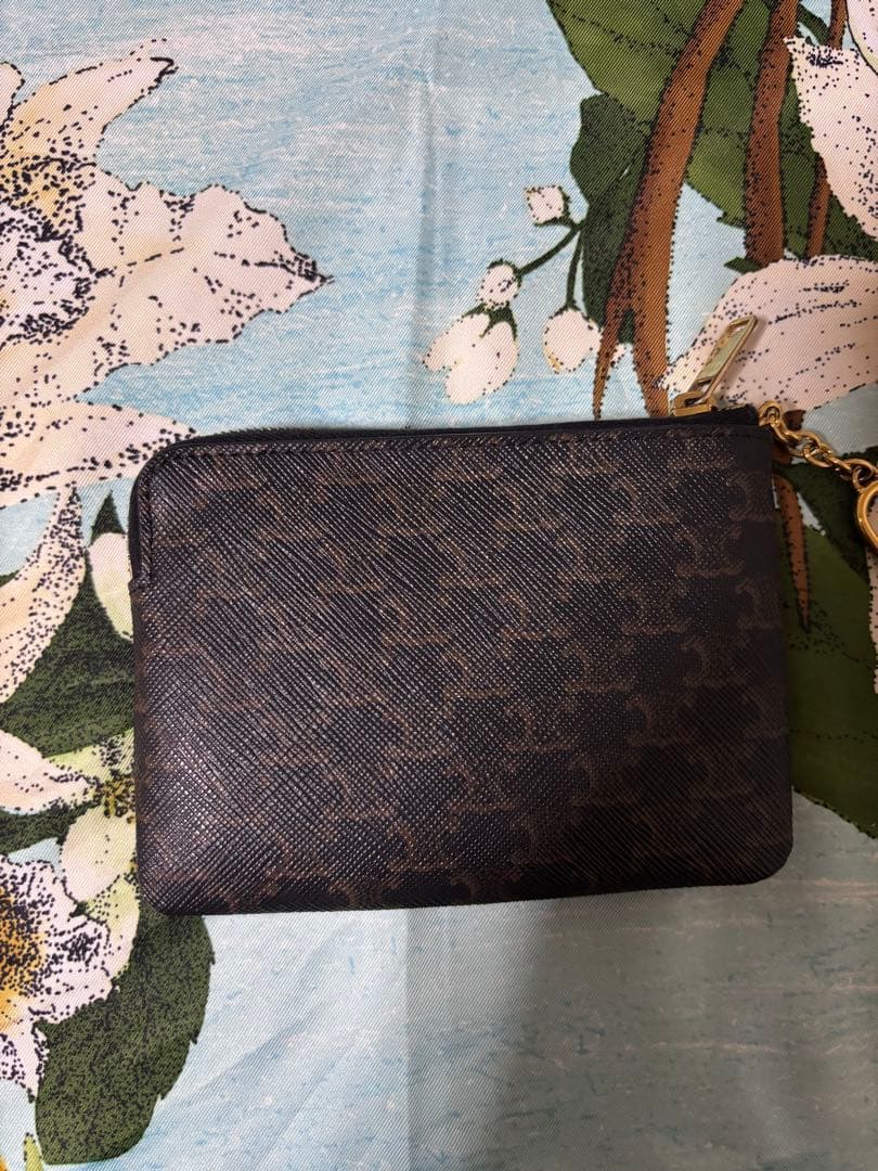 CELINE セリーヌ　トリオンフ　カードポーチ　キーフック付