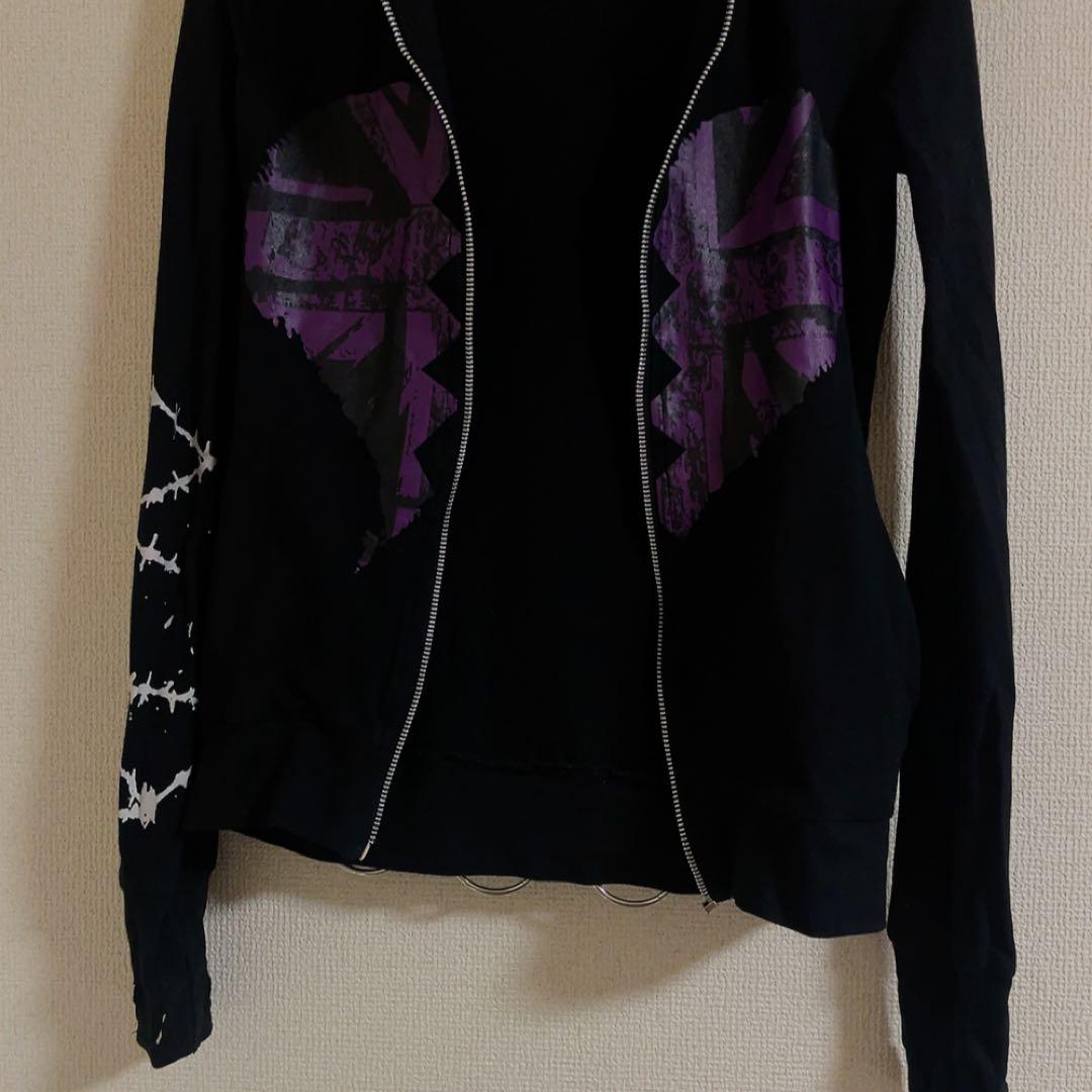 tutuha 猫耳 スパンコール スカルパーカー 平成 レア ねこ