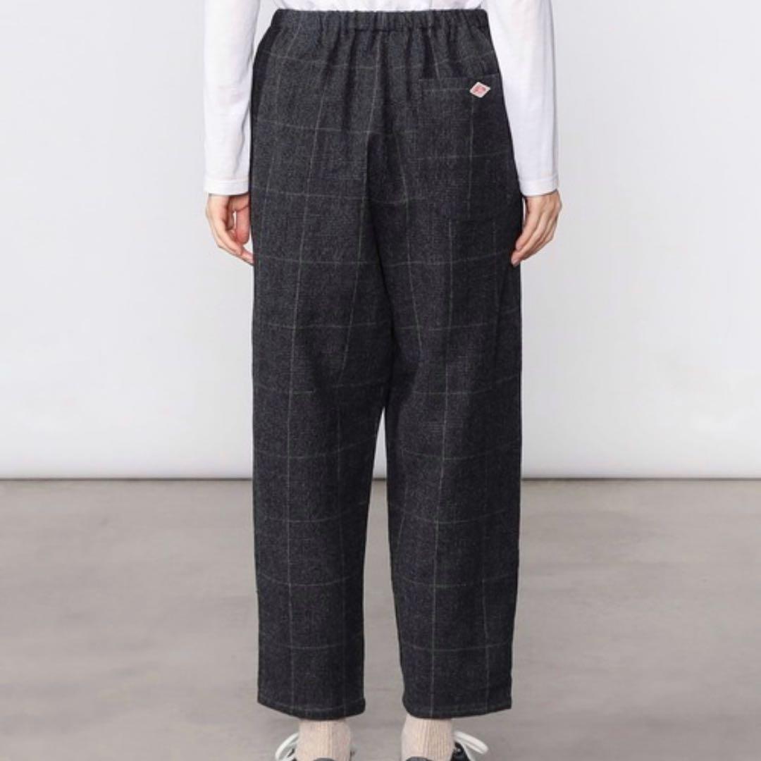 ダントン ウール イージーパンツ グレンチェック 日本製