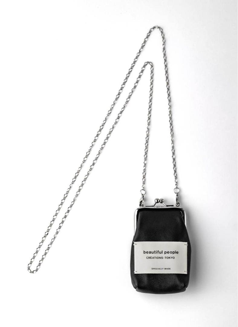 beautiful people mini clasp pouch ブラック