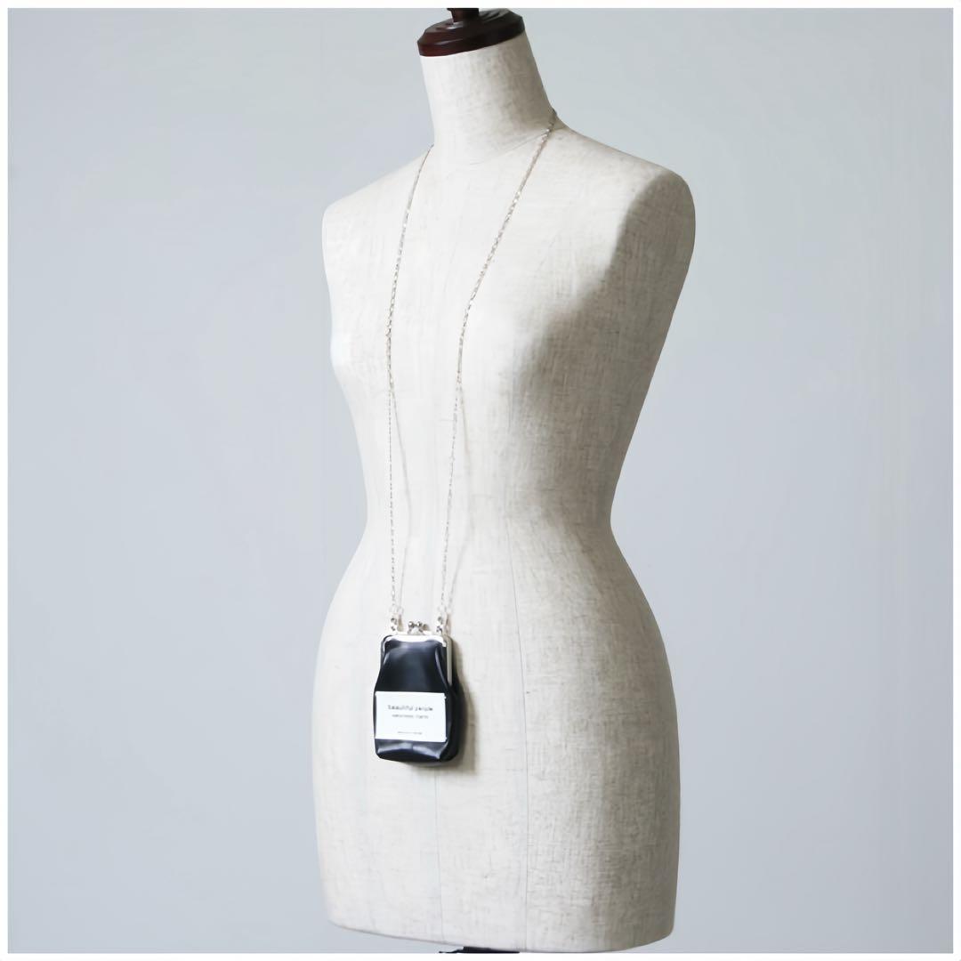 beautiful people mini clasp pouch ブラック