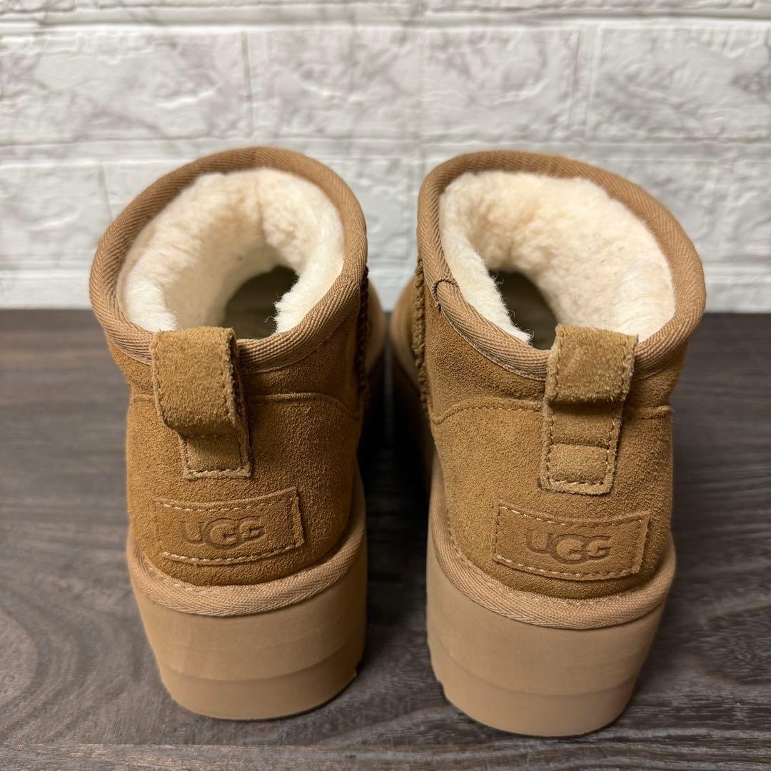 UGG クラシック ウルトラミニ プラットフォーム 24㎝ チェスナット