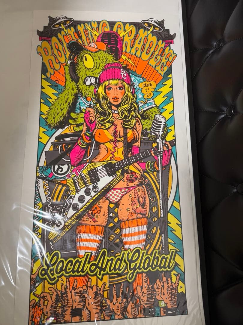 ロッキンジェリービーン　シルクスクリーンポスター　サイン、エディション入り