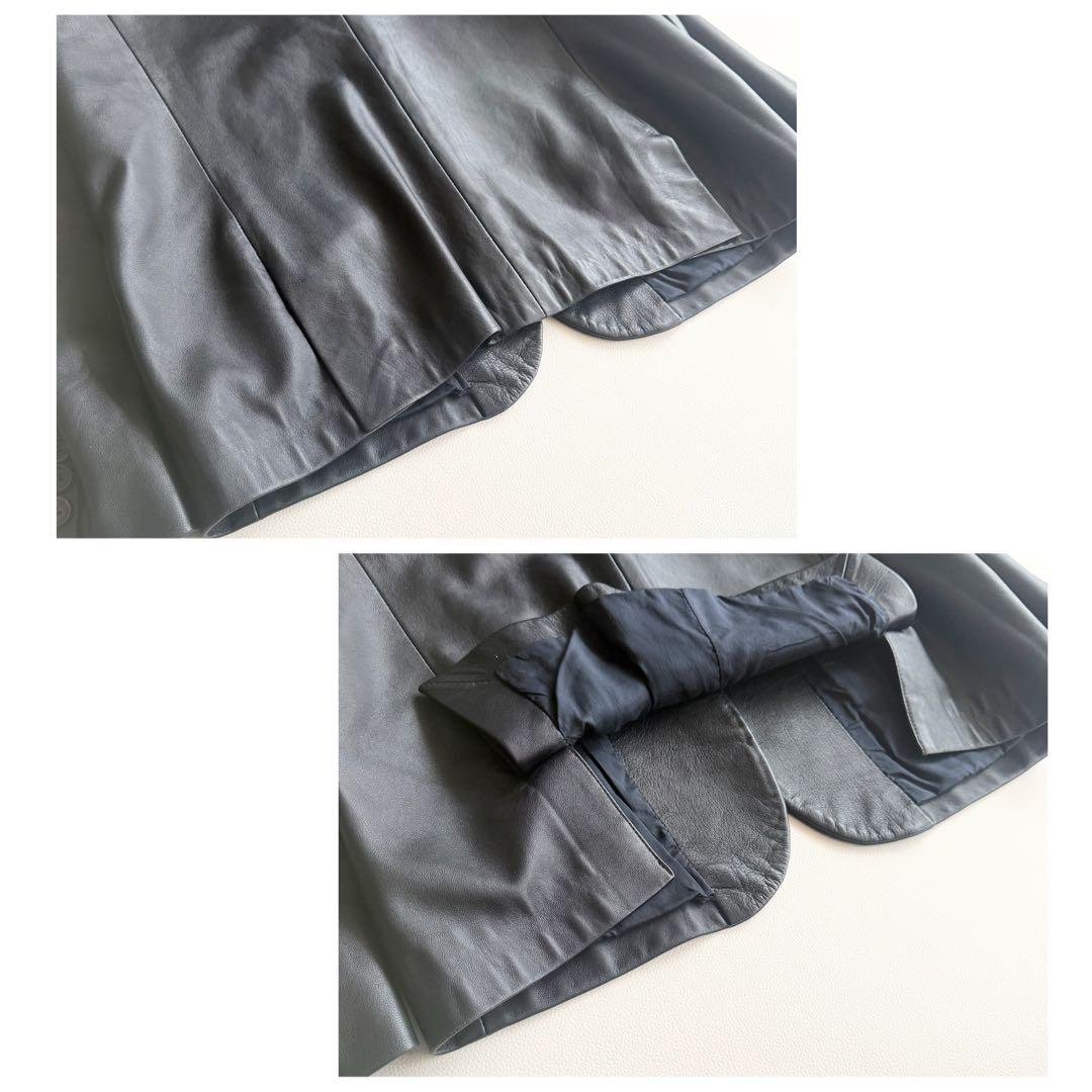 【バリー】レザージャケット 羊革 ブラック テーラード 高級感 イタリア製 40