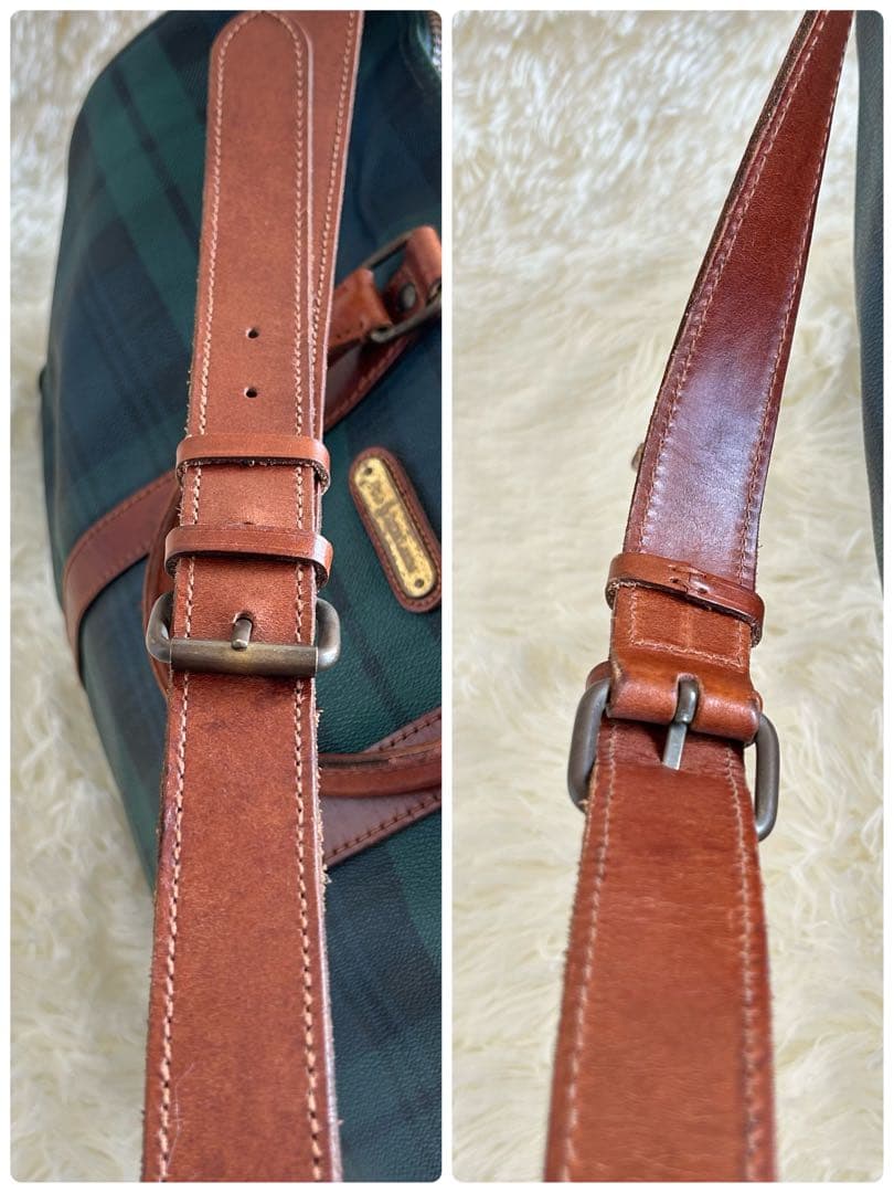 【希少・名作】ポロラルフローレンタータンチェック ボストンバッグ 2way