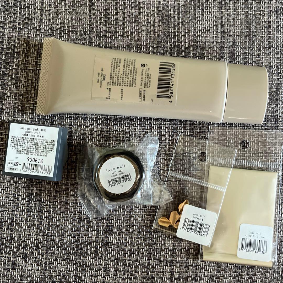 laaunail ミキシングクリアジェル カラージェル ホイル 箔 パーツ