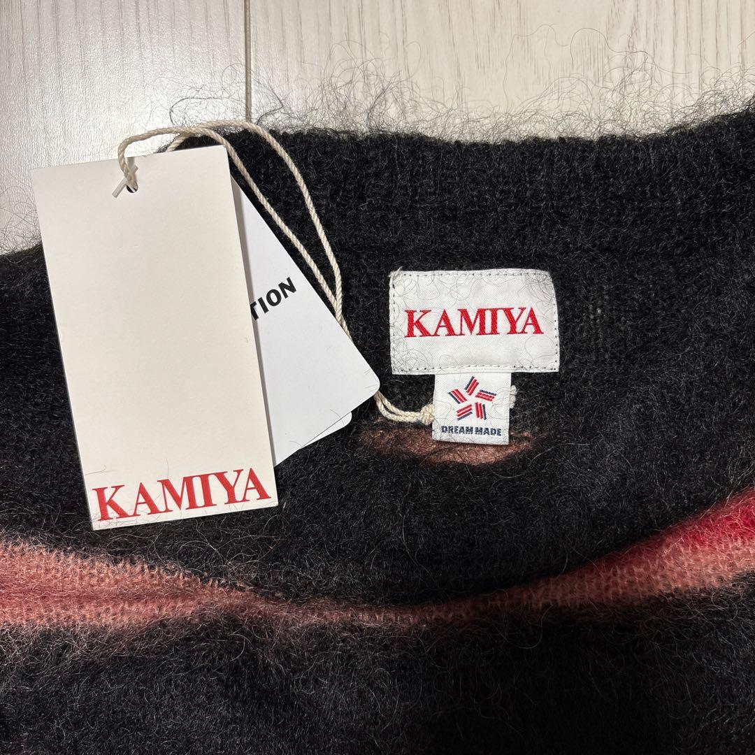 トップス 25AW Distressed Border Mohair Sweater