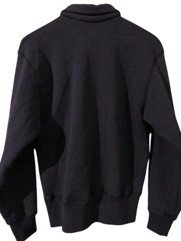 24AW トロフィークロージング 先染め ナス紺 ハーフジップ スウェットシャツ