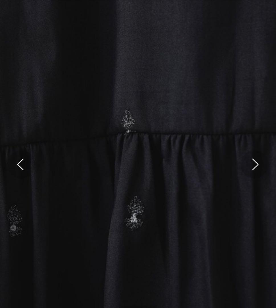 美品ne Quittez pas エンブロイダリーキャミソールドレスワンピース