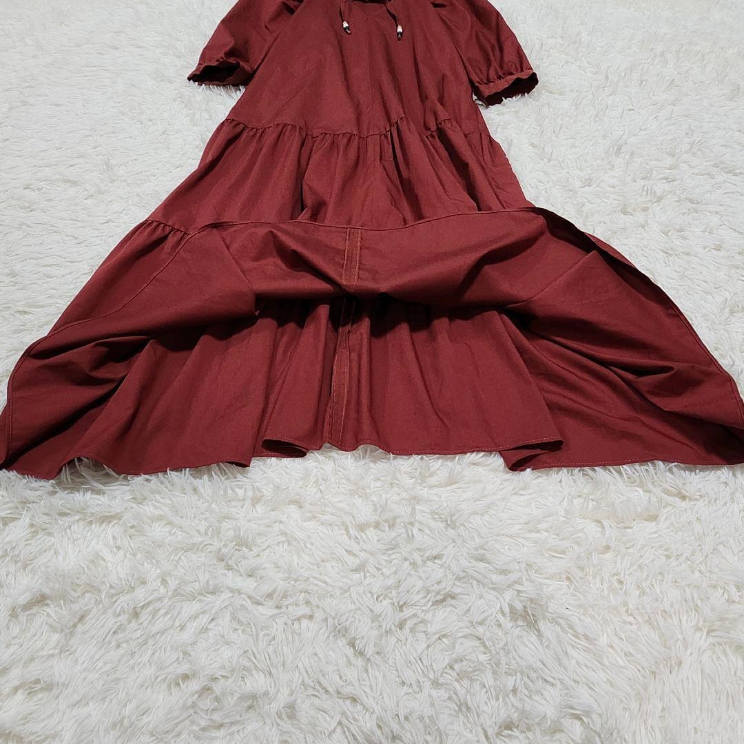 現行タグ☆ヒューゴボス　DEPERA　ティアードワンピース　ロング　ドレス