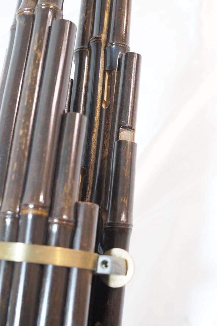 竹製 雅楽 古楽器 笙 しょう ケース付き 楽器