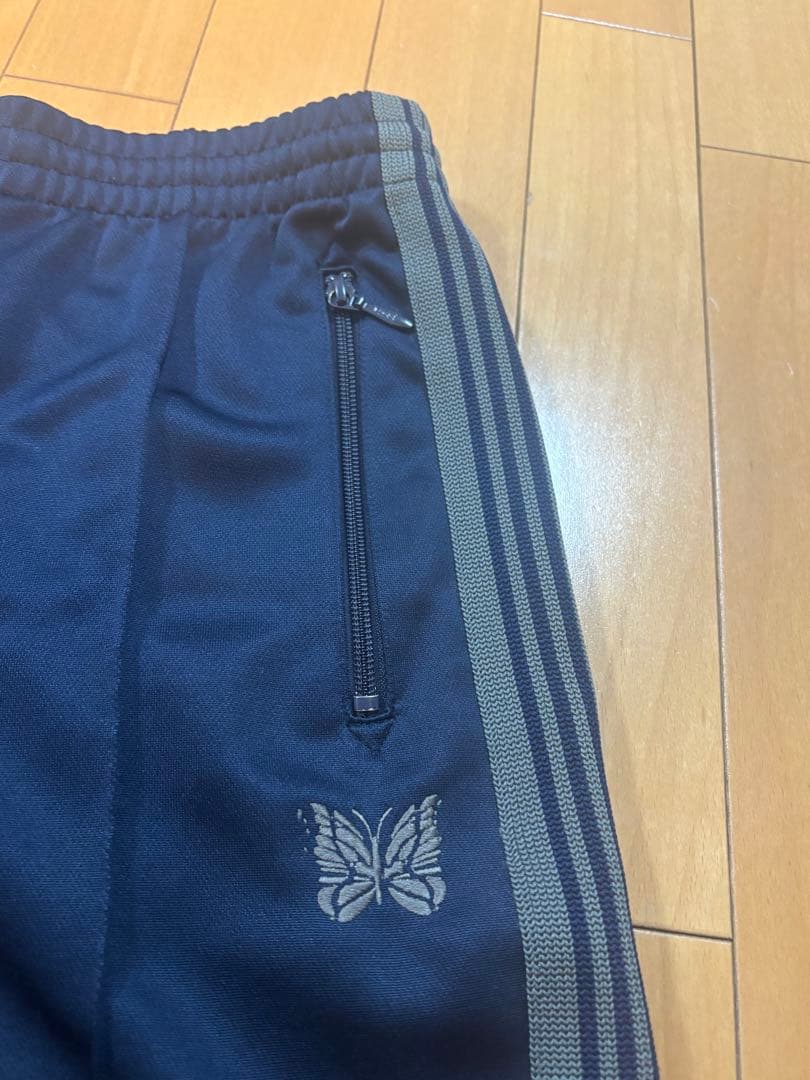 Needlesトラックパンツ S NAVY×GRAY ストレート