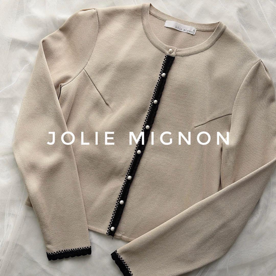 美品　ジョリーミニョン　jolie mignon カーディガン　トップス　36