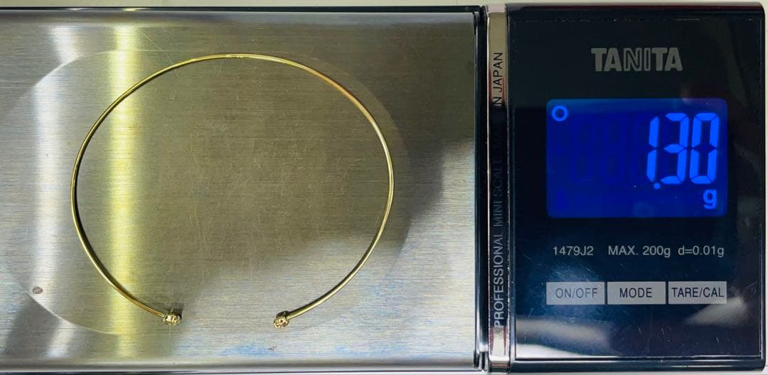 18金 ダイヤモンド バングル