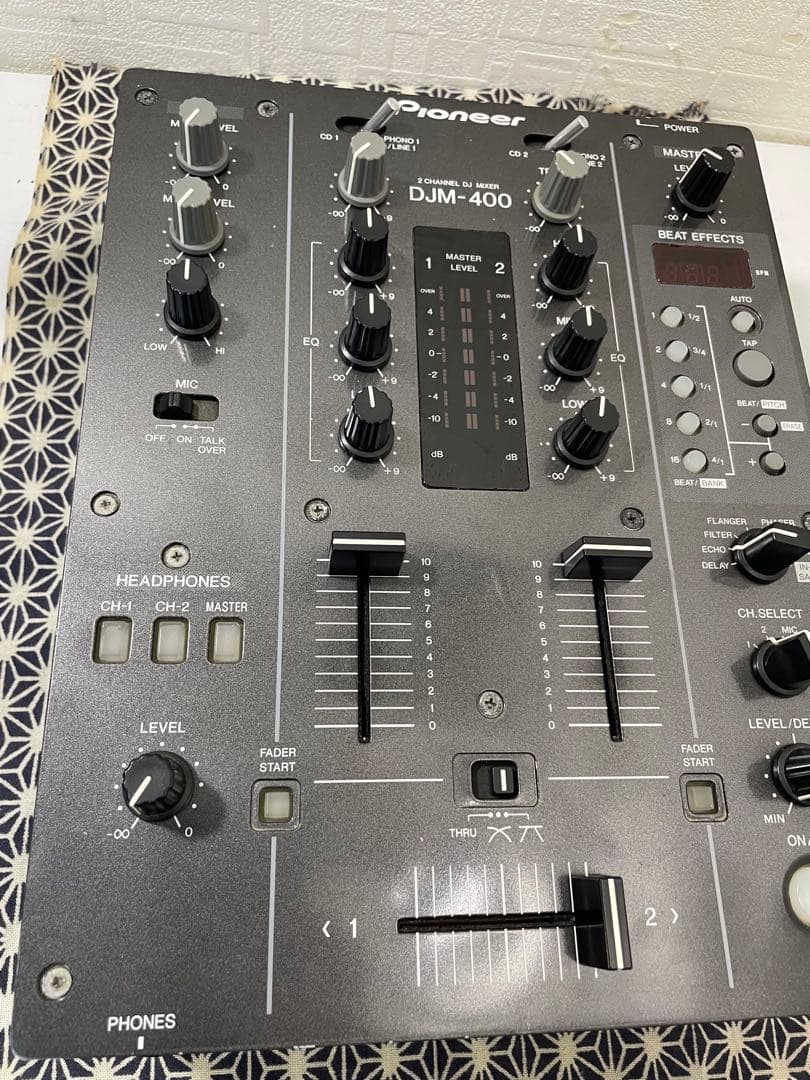 pioneer dj パイオニア　DJM-400 縦フェーダメンテ　横新品