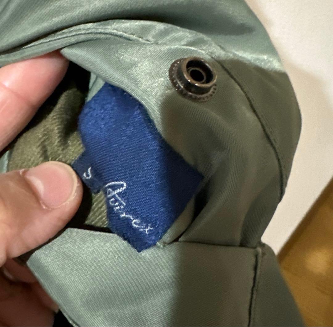 AVIREX 希少AVIREX フライトジャケットMA-1 スタッズロゴS