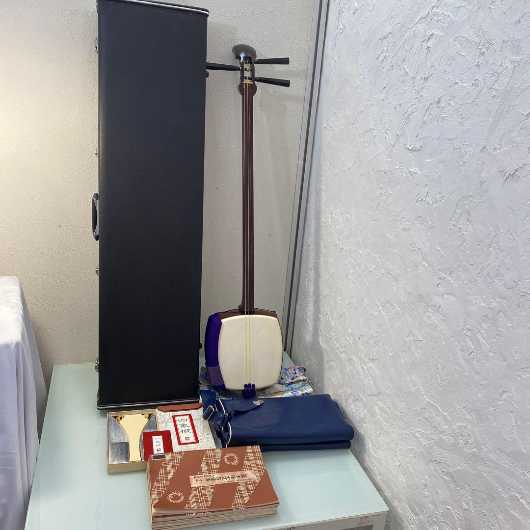 ☆三味線本体 ソフト・ハードケース付き　藤本琇文民謡選集12冊セット☆