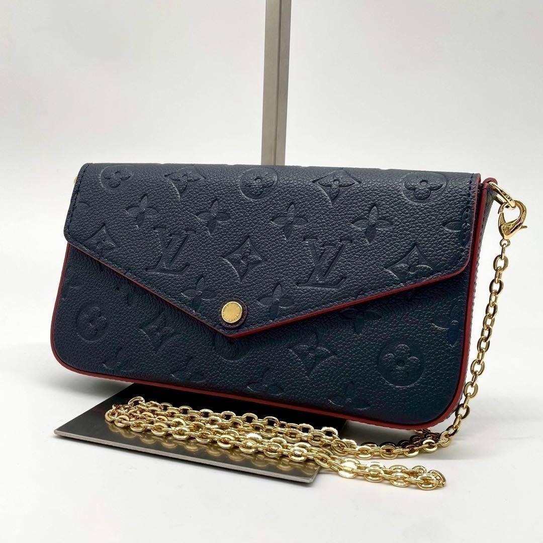 新品同様✨ ルイヴィトン チェーンウォレット フェリシー アンプラント マリーヌ