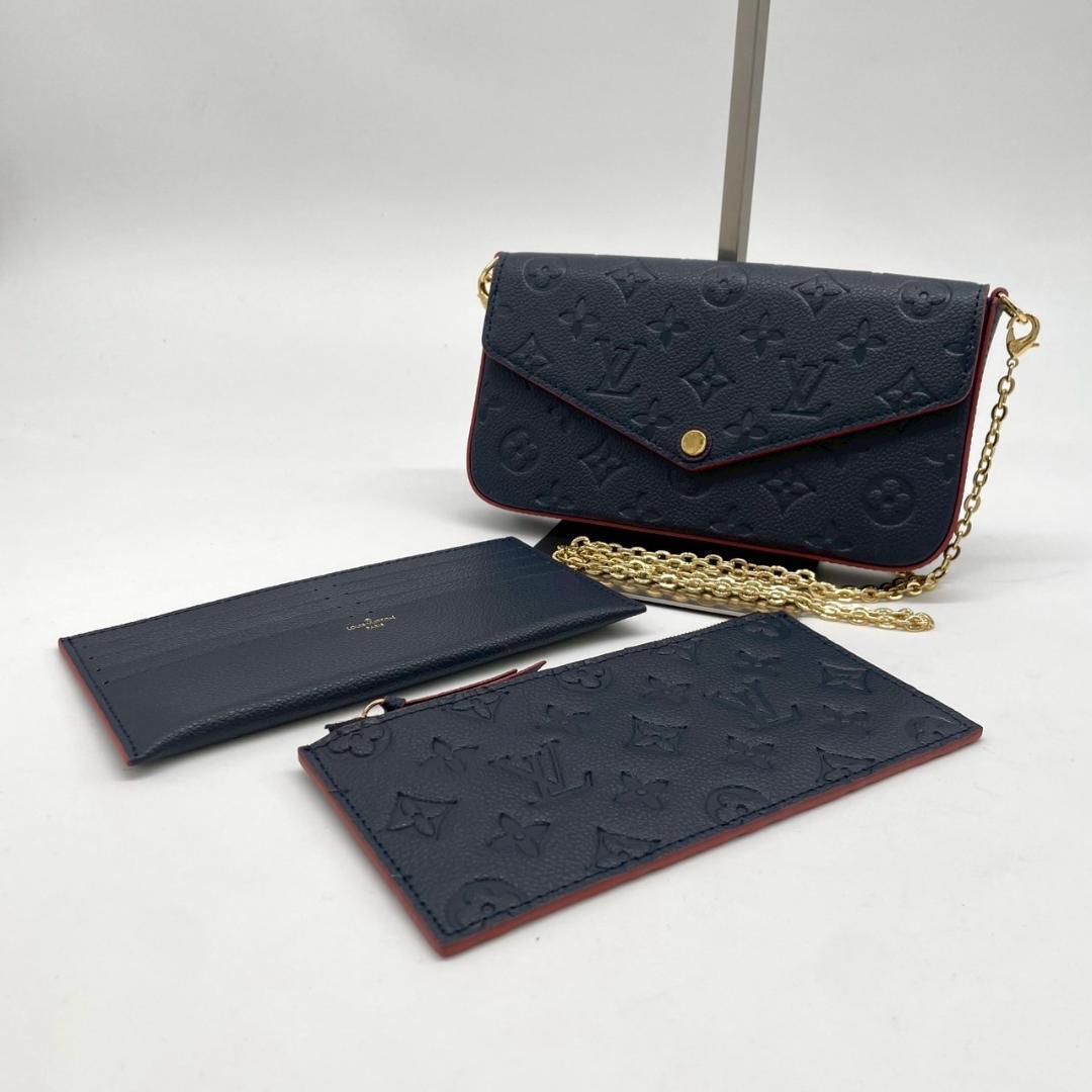 新品同様✨ ルイヴィトン チェーンウォレット フェリシー アンプラント マリーヌ