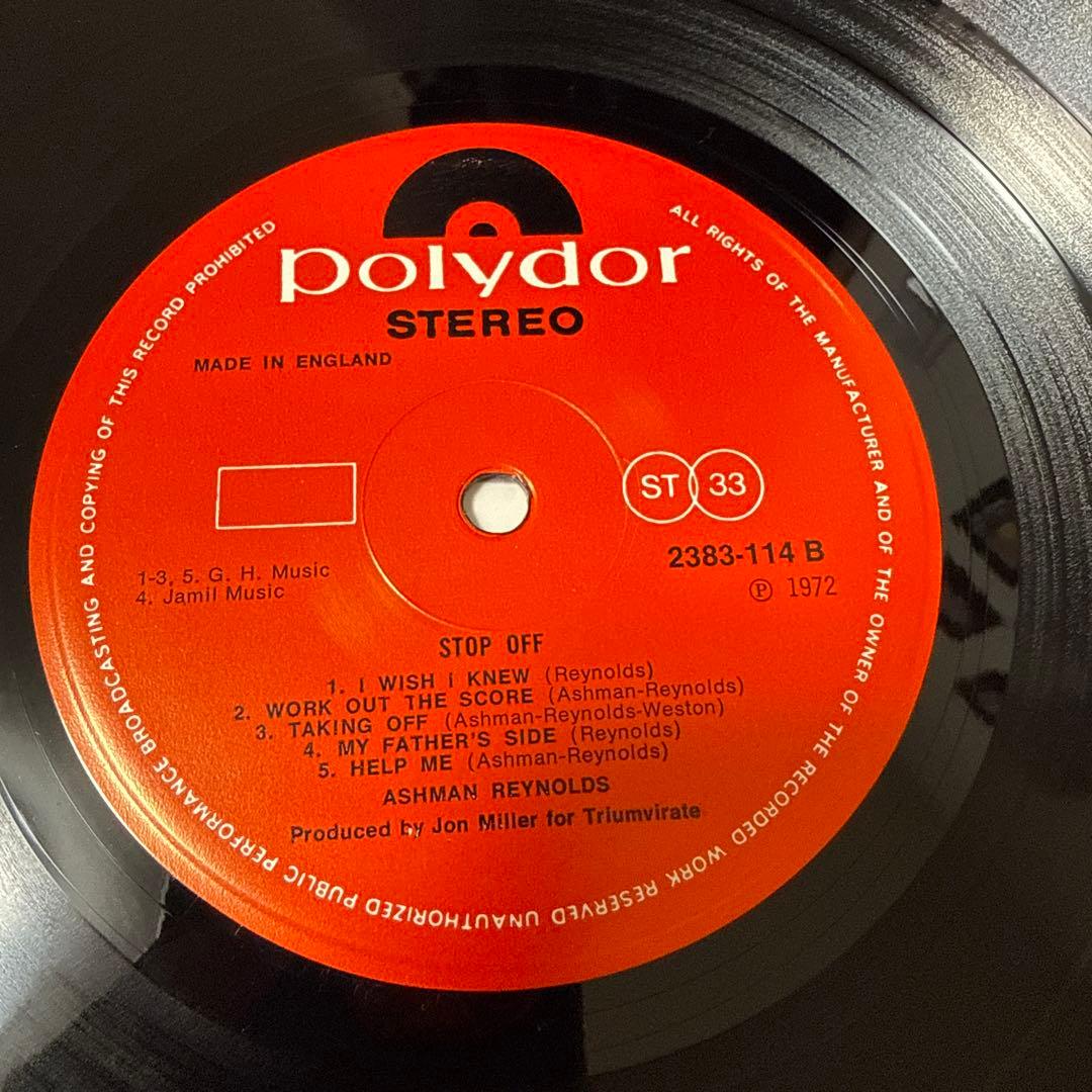 洋楽 Ashman Reynolds / Stop Off UK