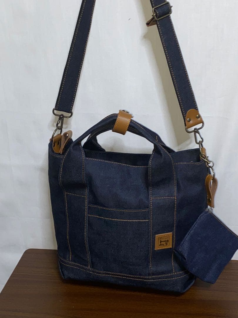 ☆ハンドメイド☆岡山デニム☆男女兼用☆3wayショルダーバッグ