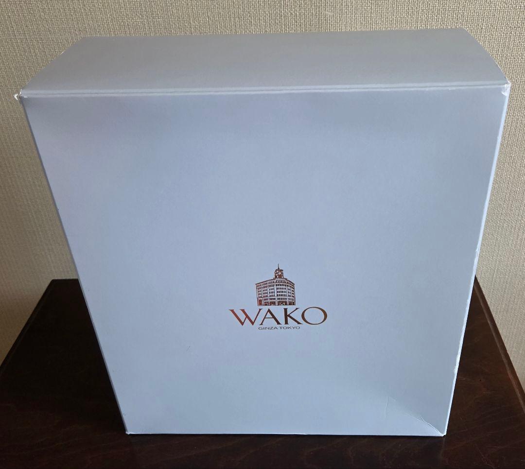 WAKO 銀座和光 ターンロック フォーマルバッグ ハンドバッグ 革 黒