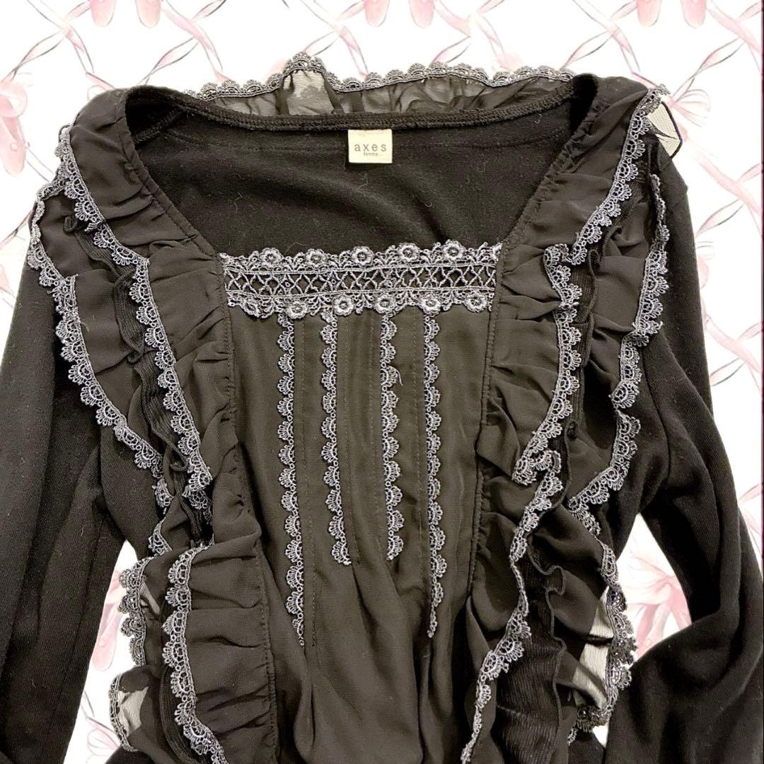 axes femme セット売 姫カジ ビッグリボン グランジ ダークコア 平成