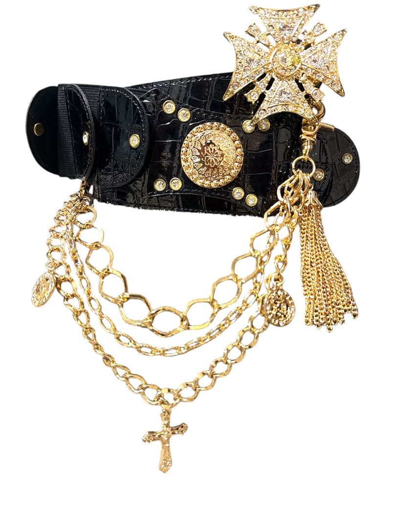 ⭐︎激レア⭐︎ 【美品】 d.i.a.　ゴールドカラー結晶バックルベルト 平成ギャル