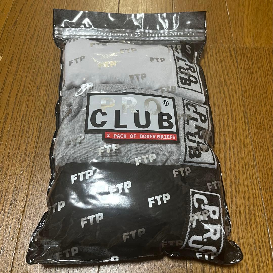 下着・アンダーウェア FTP + PRO CLUB 3 PACK BOXER BRIEFS S