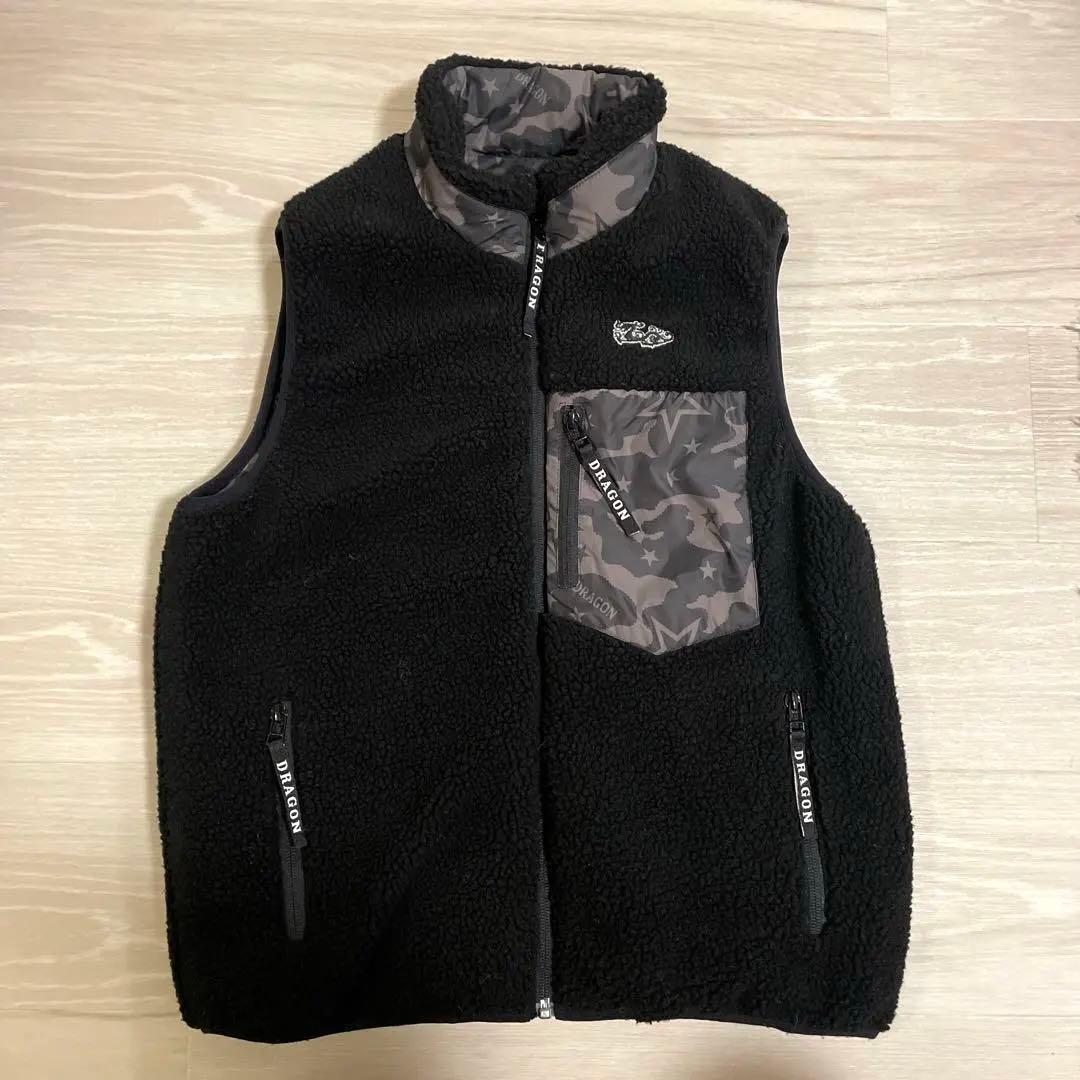 新品☆ゴルフウェアdance with Dragonレディースリバーシブルダウン