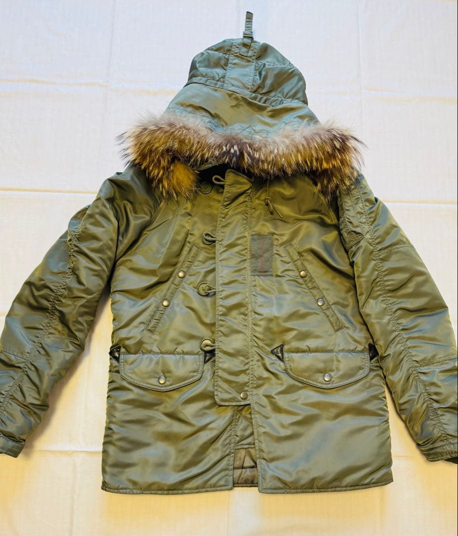 AVIREX 　N3B ミリタリージャケット M オリーブグリーン