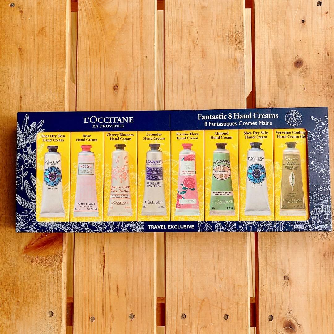 【新品未開封】プレゼント用ペーパーバッグ付き ロクシタンハンドクリーム8本セット